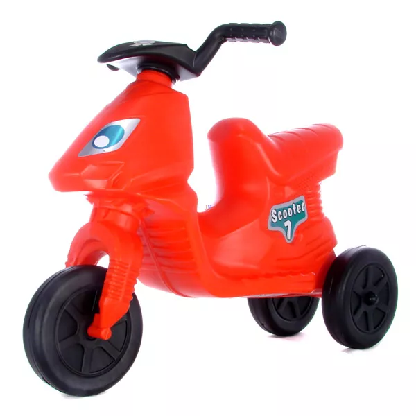 Műanyag Scooter lábbal hajtós robogó - lányos, piros vagy narancs
