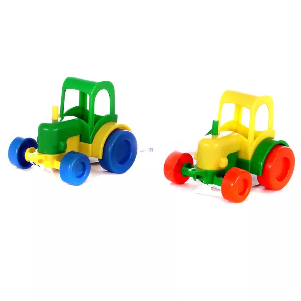 Wader: Kid Cars traktor fiús színekben 11 cm