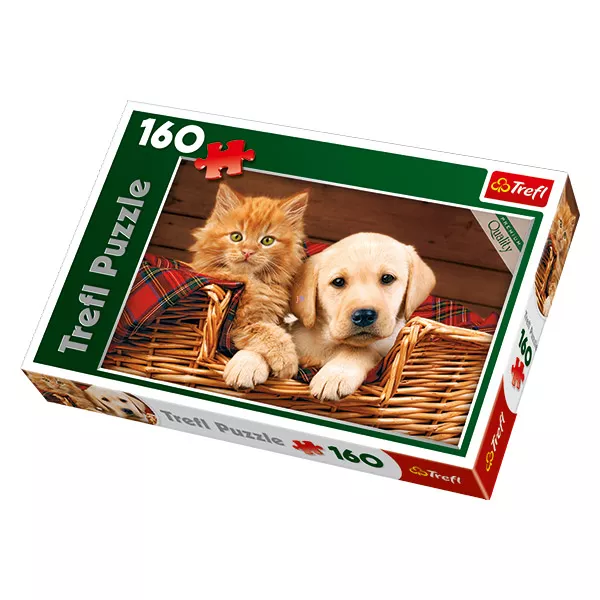 Cica és kutyakölyök 160 db-os puzzle
