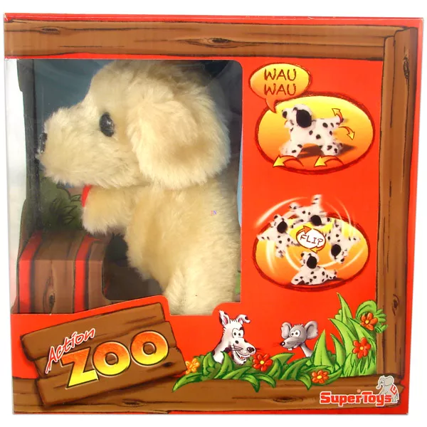 Action Zoo: Interaktív kutyus - világosbarna