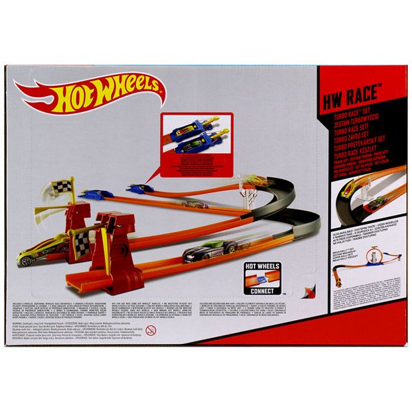 Hot wheels turbo race hot sale set