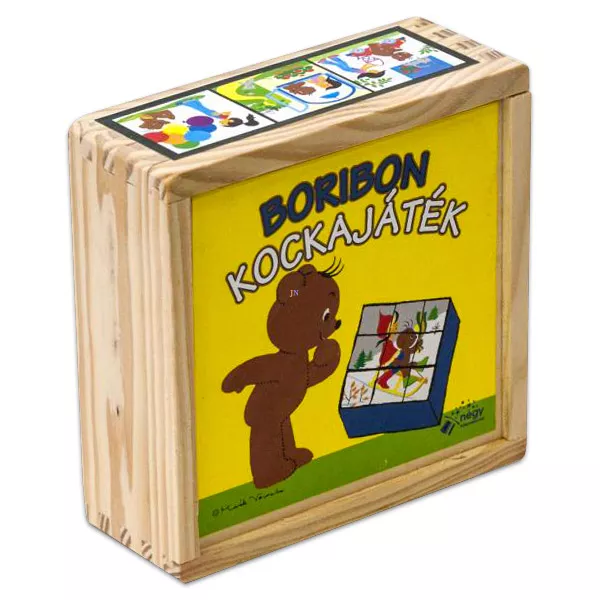 Boribon 9 db-os fa kockapuzzle