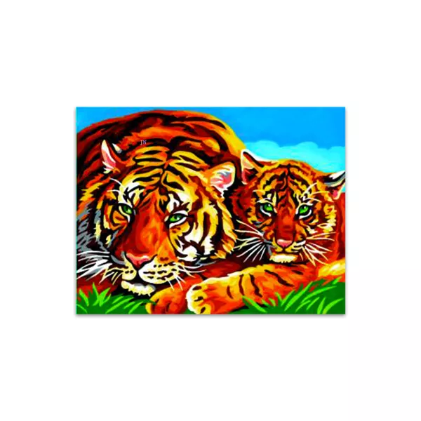 Festhető nagy kép - Tigrisek