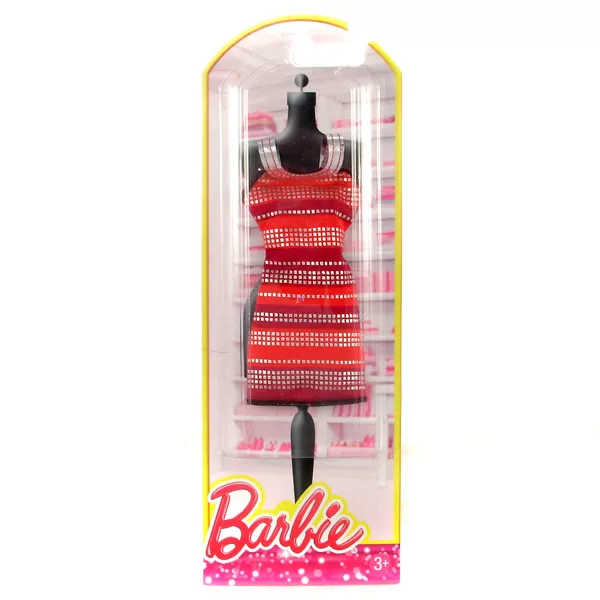 Barbie: Csillámos ruhák - bordó-piros ruha