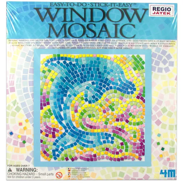 Ablakra ragasztható delfin mozaikkép készítő
