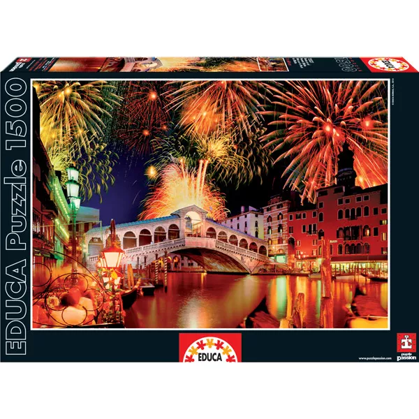 Tűzijáték a Rialto-híd felett 1500 db-os puzzle