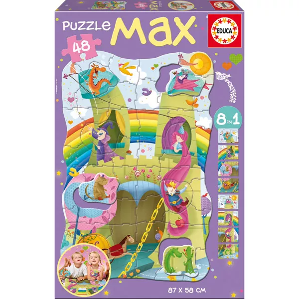 Lovagok és hercegnők 48 db-os padló puzzle