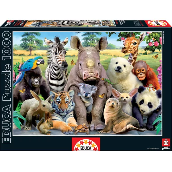 Állatok iskolája osztálykép 1000 db-os puzzle