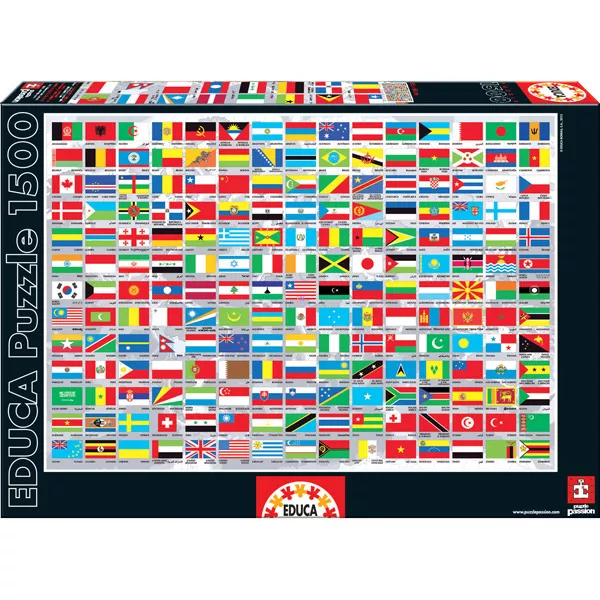 A világ zászlói 1500 db-os puzzle