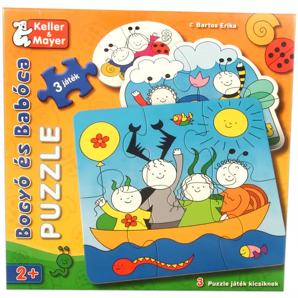 Bogyó a Babóca: Dětské puzzle s 2-4-6 dílky
