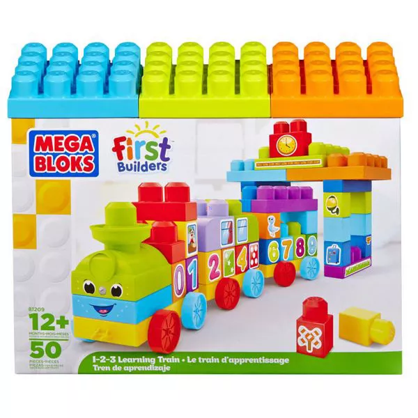 Mega Bloks: 123 számvonat dobozban
