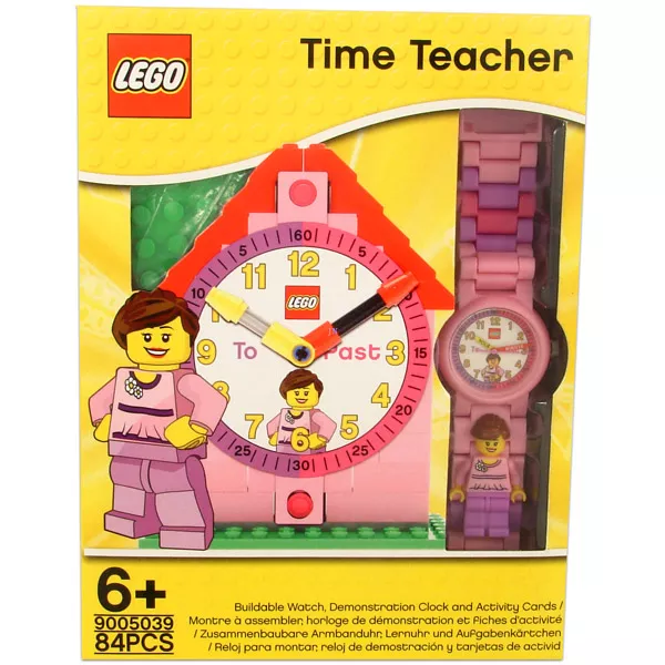 LEGO CITY: Tanuló óra karórával 9005039 - rózsaszín
