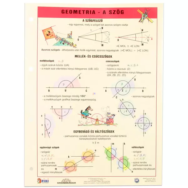 Tanulói A4-es munkalap - Geometria - A szög