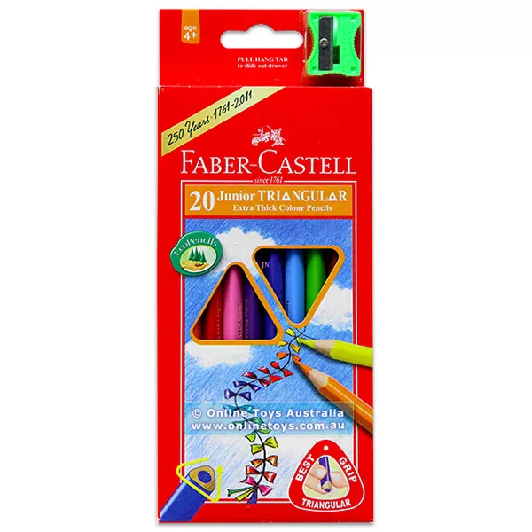 Faber-Castell háromszög alakú színes ceruza készlet - 20 db-os