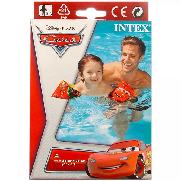 Cars: Aripioare de înot Deluxe - 23 x 15 cm