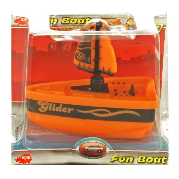 Fun Boat miniatűr hajó - narancssárga vitorlás