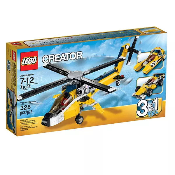 LEGO CREATOR: Sárga verseny járművek 31023