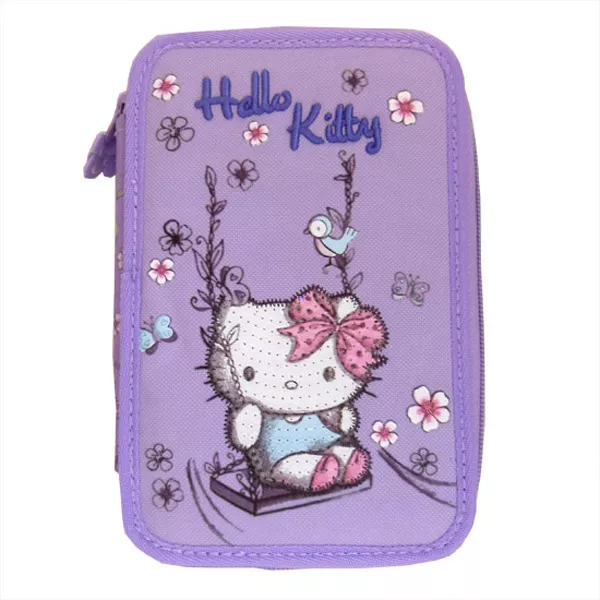 Hello Kitty: emeletes tolltartó feltöltve - lila