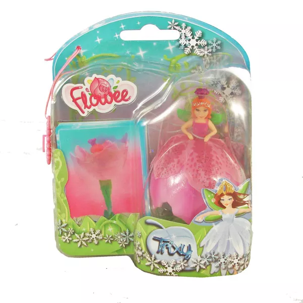 Flowee virágtündér - Trixy rózsaszín ruhában