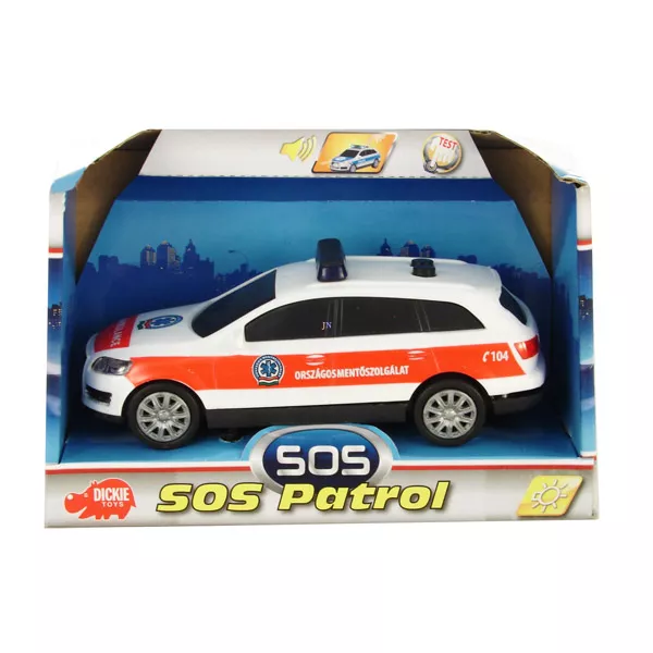 SOS Patrol műanyag autó - mentő személyautó