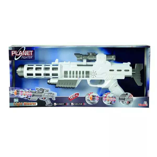 Planet Fighter - Light Blaster játékpuska fénnyel és hanggal - fehér