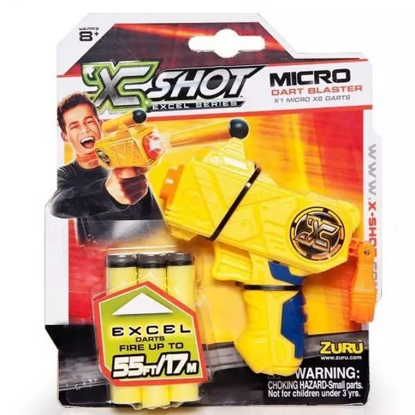 X- Shot: Micro pistol cu proiectile de burete