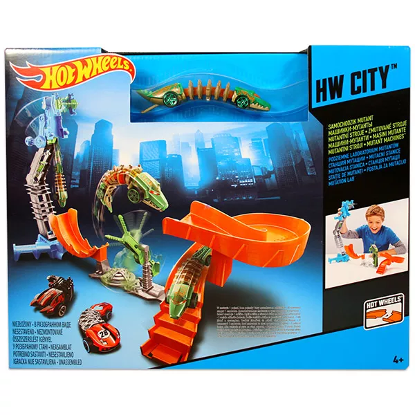 Hot Wheels City: Mutáns állatjárgányok - Földalatti labor játékszett
