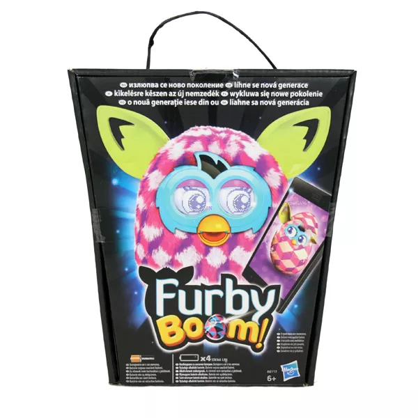Furby Boom interaktív plüssfigura - lila-fehér