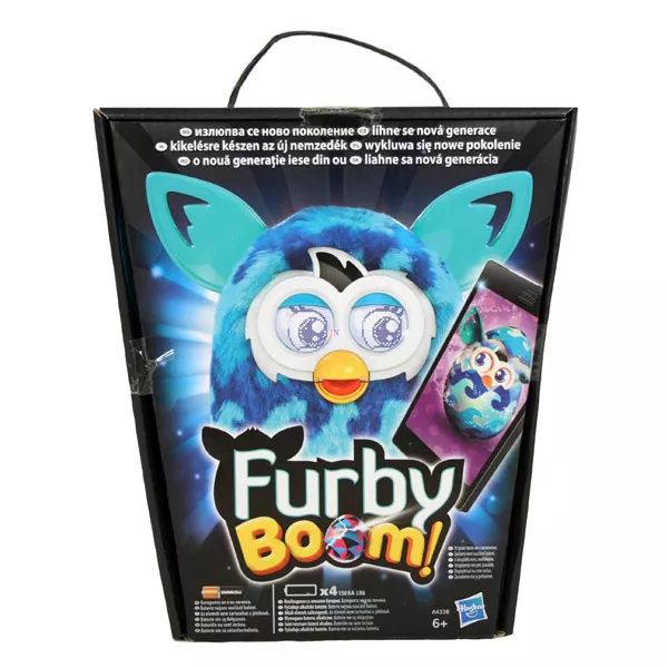 Furby Boom interaktív plüssfigura - kék-világoskék