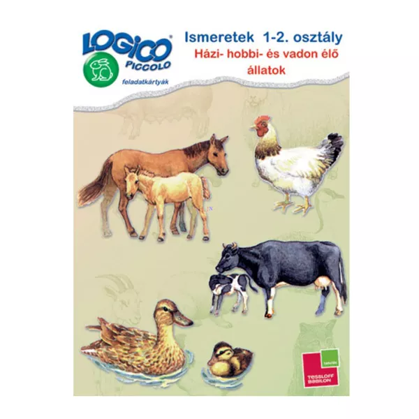 Logico Piccolo cartonaşe cu sarcini - Animale domestice, de companie şi sălbatice - în lb. maghiară