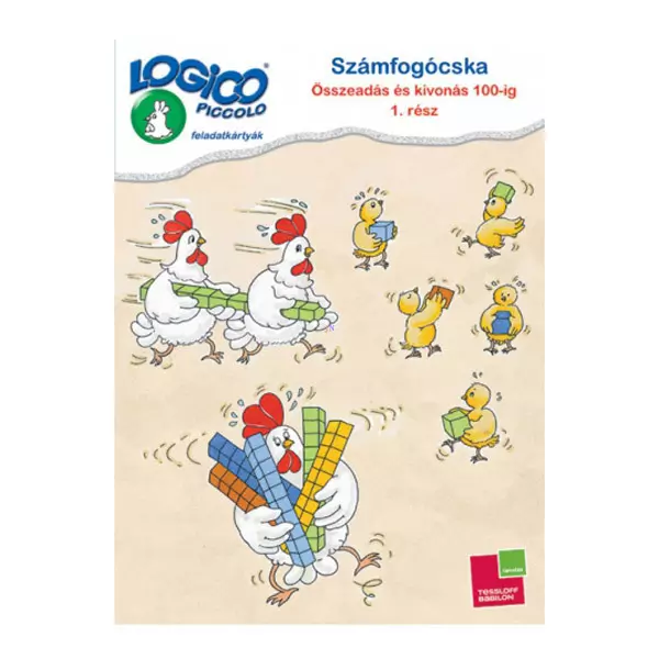 Logico Piccolo cartonaşe cu sarcini - Adunarea şi scăderea până la 100 partea I-a - în lb. maghiară