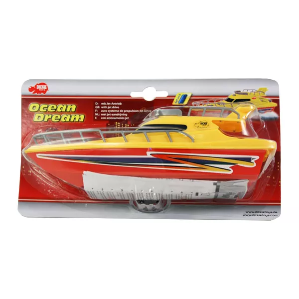 Ocean Dream elemes motorcsónak - piros-sárga