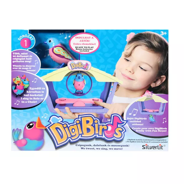 Digibirds: Madárházban - pink-kék, Ruby