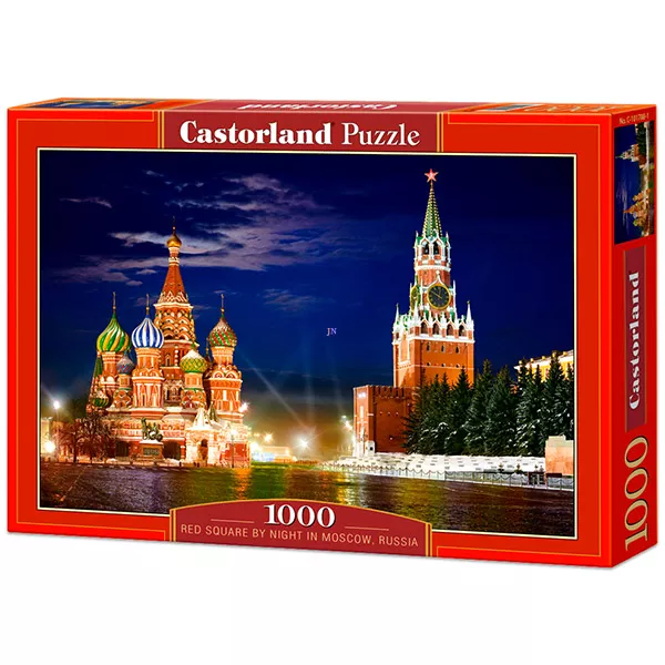 A Vörös tér éjjel, Moszkva - 1000 darabos puzzle