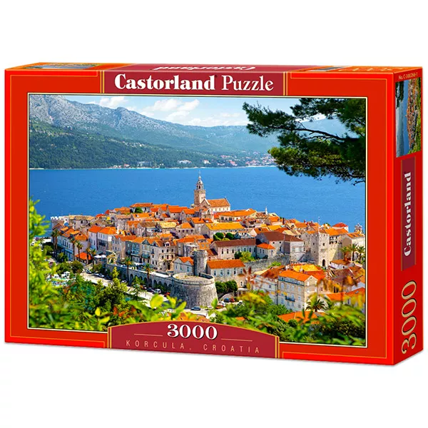 Korcula, Horvátország - 3000 darabos puzzle