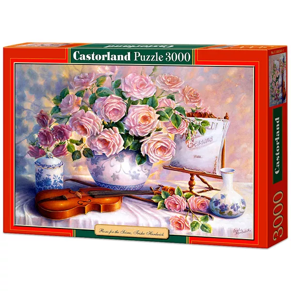 Csendélet rózsákkal - 3000 darabos puzzle
