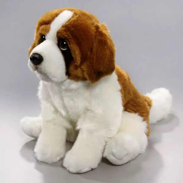 Ülő bernáthegyi kutya 25 cm-es plüssfigura