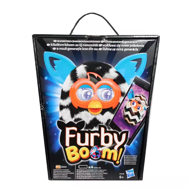 Furby Boom interaktív plüssfigura - fekete-fehér