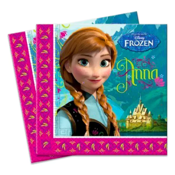 Disney hercegnők: Jégvarázs szalvéta - 20 darabos