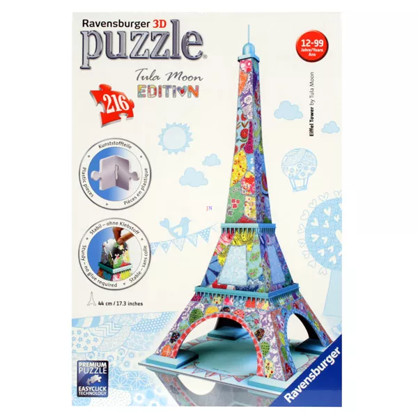 Eiffel torony 216 darabos 3D puzzle, Tula Moon Edition