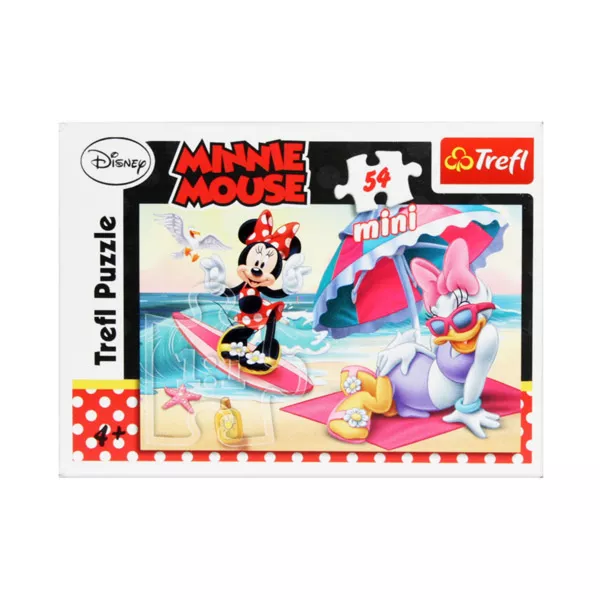 Divatos Minnie egér: a tengerparton 1 - 54 darabos miniatűr puzzle