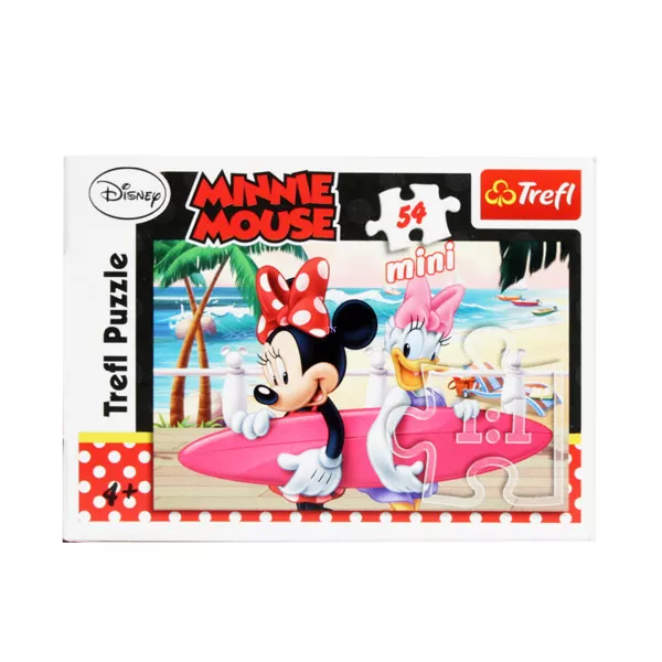 Divatos Minnie egér: a tengerparton 2 - 54 darabos miniatűr puzzle