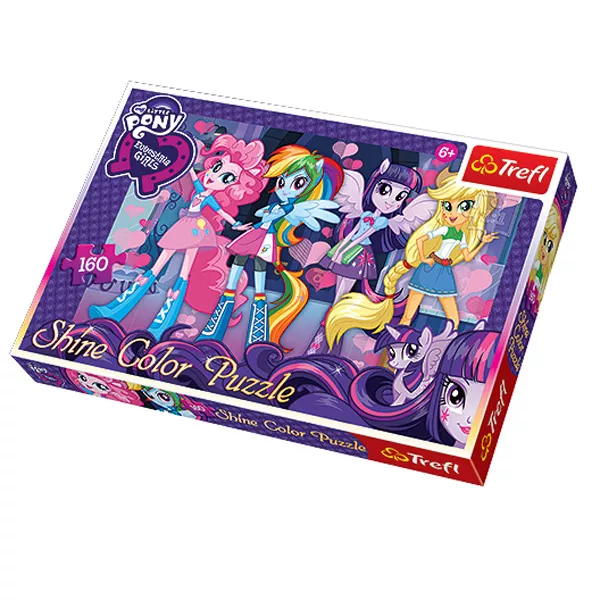 Én kicsi pónim: Equestria Girls - 160 darabos csillogó puzzle