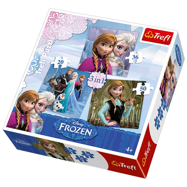 Disney hercegnők: Jégvarázs 20, 36 és 50 darabos puzzle