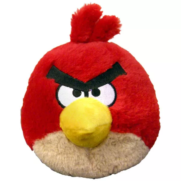Angry Birds: 13 cm-es plüssfigura hang nélkül - piros madár