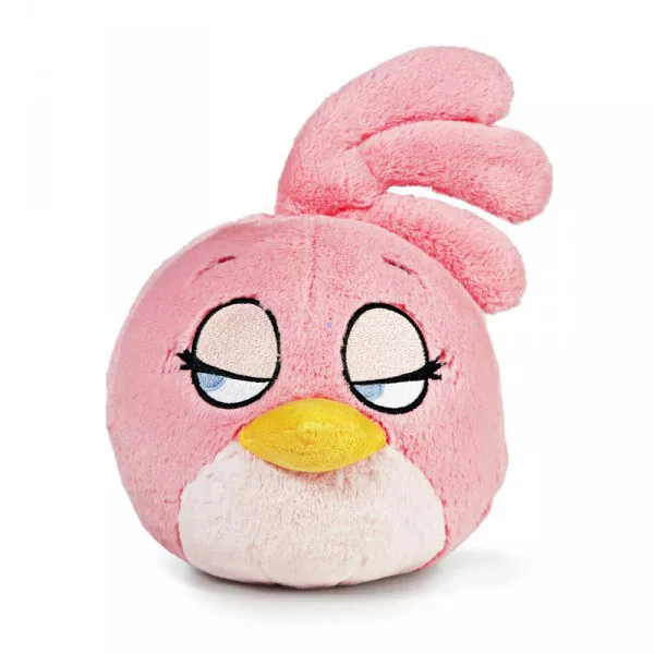 Angry Birds: 13 cm-es plüssfigura hang nélkül - rózsaszín madár