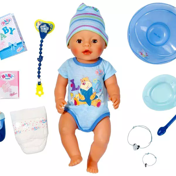 Baby Born: 8 funkciós interaktív baba - fiú