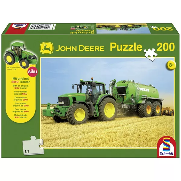 John Deere 7530 traktor 200 darabos puzzle traktorral