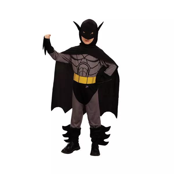 Szürke-fekete Batman jelmez, 120-130 cm