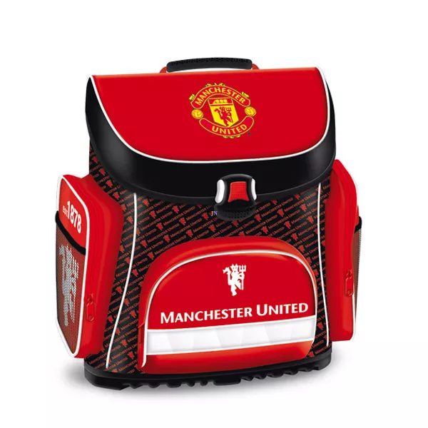 Manchester United: kompakt iskolatáska - piros